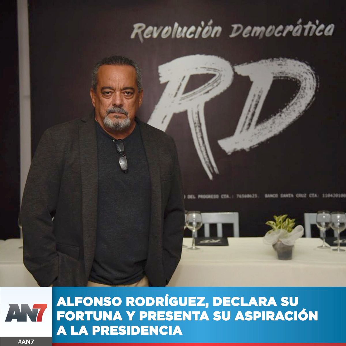 Alfonso Rodríguez lanza candidatura presidencial; declara fortuna de